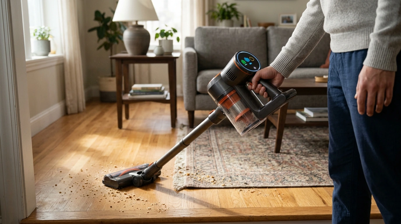 30KPa Touchscreen Cordless Vacuum: Smarter Mode Control