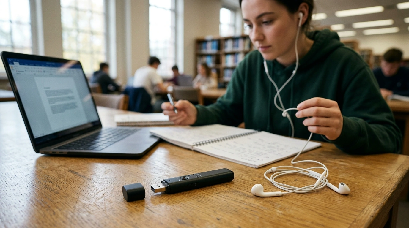 Mini 8GB USB Pen Voice Recorder + Earphones Guide